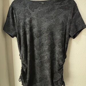 Simply Vera Vera Wang Dark Gray Short Sleeve Tee